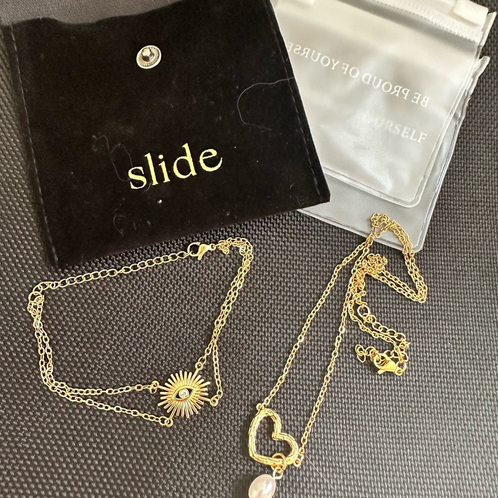 Gold Heart Pendant Necklace
